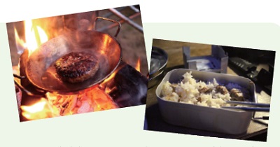 キャンプ飯、写真