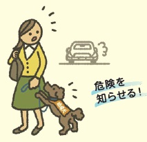 聴導犬イラスト