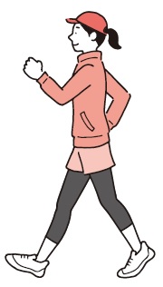 ウォーキングのイラスト