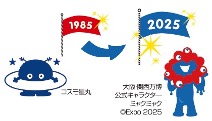 大阪・関西万博公式キャラクター ミャクミャク©Expo 2025