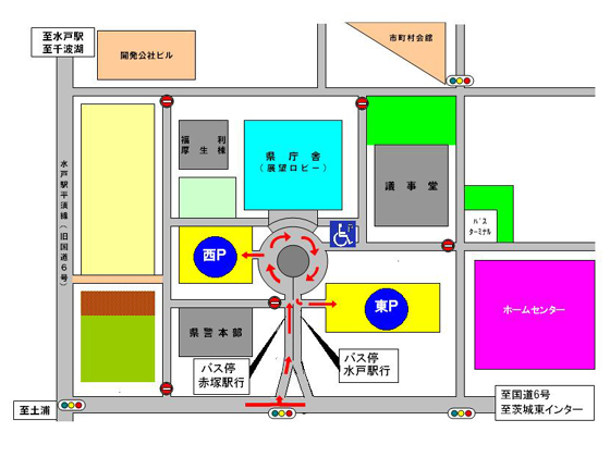 バス停及び駐車場図