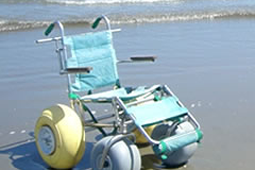 水陸両用の特殊車椅子『ランディーズ』の写真