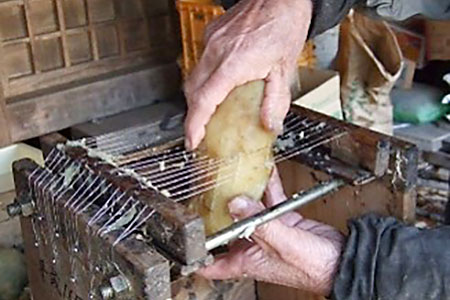ほしいも作り、スライス