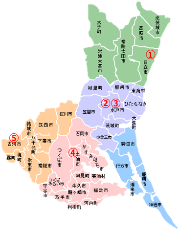 いばらきの人気納豆製造・企業の地図