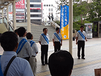 北方領土返還運動全国強調月間における街頭啓発実施