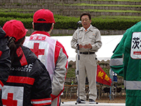 大規模津波・地震防災総合訓練に出席
