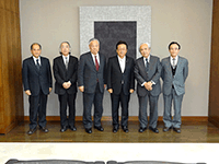 能島征二茨城県美術展覧会会長等が議事堂を訪問
