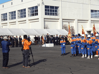 「自治体消防制度70周年記念茨城県消防ポンプ操法競技大会中央大会」に出席