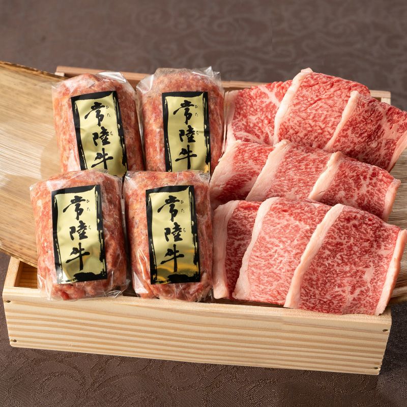 常陸牛ハンバーグ＆焼肉肩バラセット