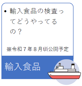 輸入食品（公開予定）