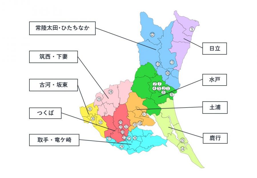 参加病院地図