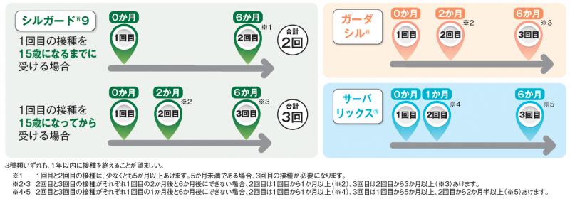 接種スケジュール