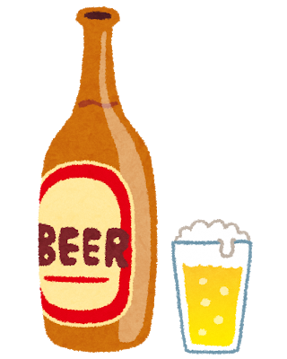 瓶ビールのイラスト