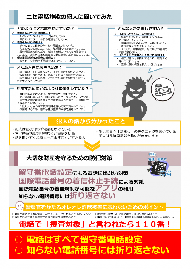 資料「ニセ電話詐欺の犯人に聞いてみた」