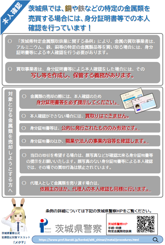 本人確認説明チラシ