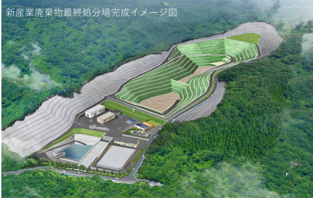 新産業廃棄物最終処分場完成イメージ図