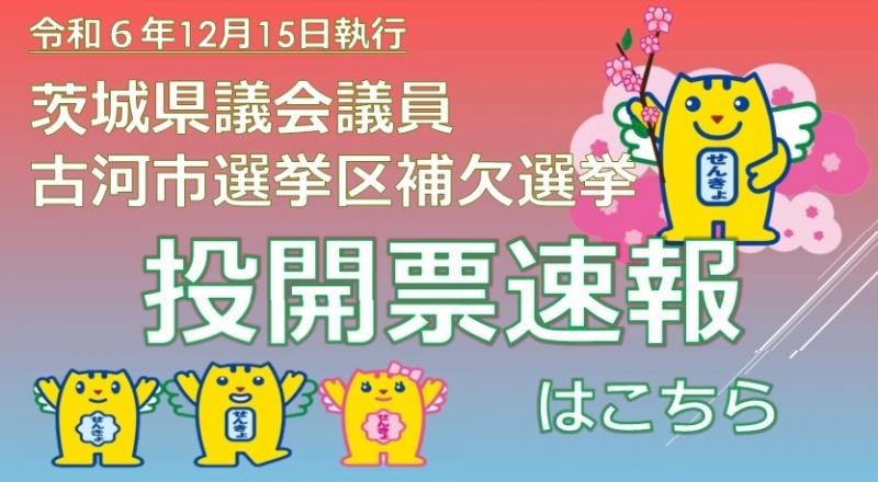 投開票速報（古河補選）
